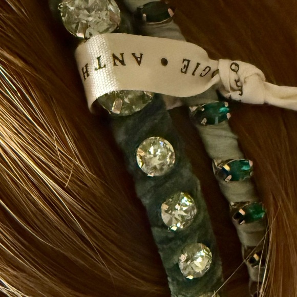 Crystal Embellished Headbands Set of Two